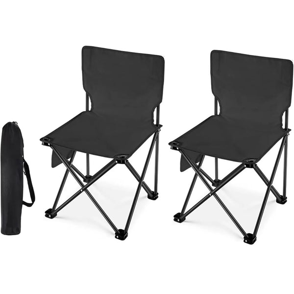 كرسي تخييم محمول وقابل للطي (قطعتان)