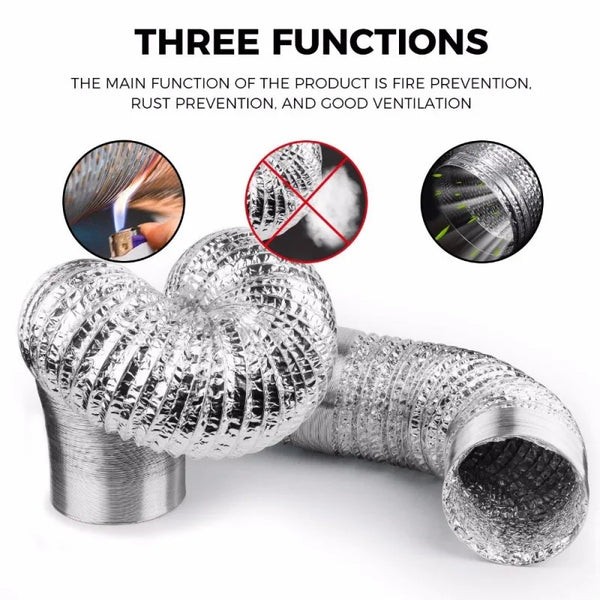 أنبوب تهوية من رقائق الألومنيوم  80/100/120/150/200 مم