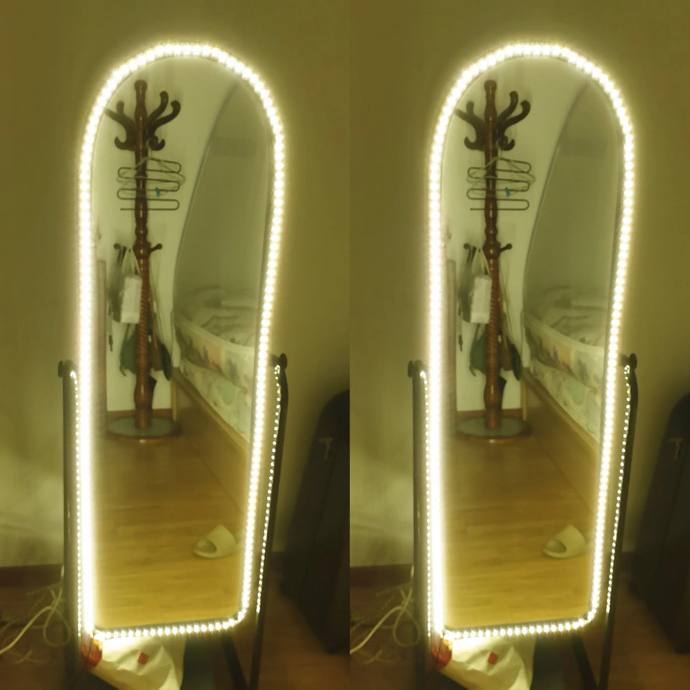 Makeup Mirror with LED Light - Flexible USB Mirror Light Strip with USB Cable