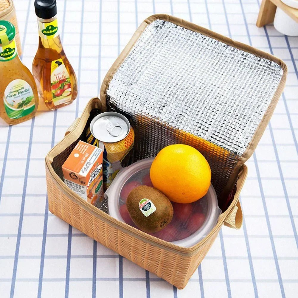 Rattan Thermal Lunch Box