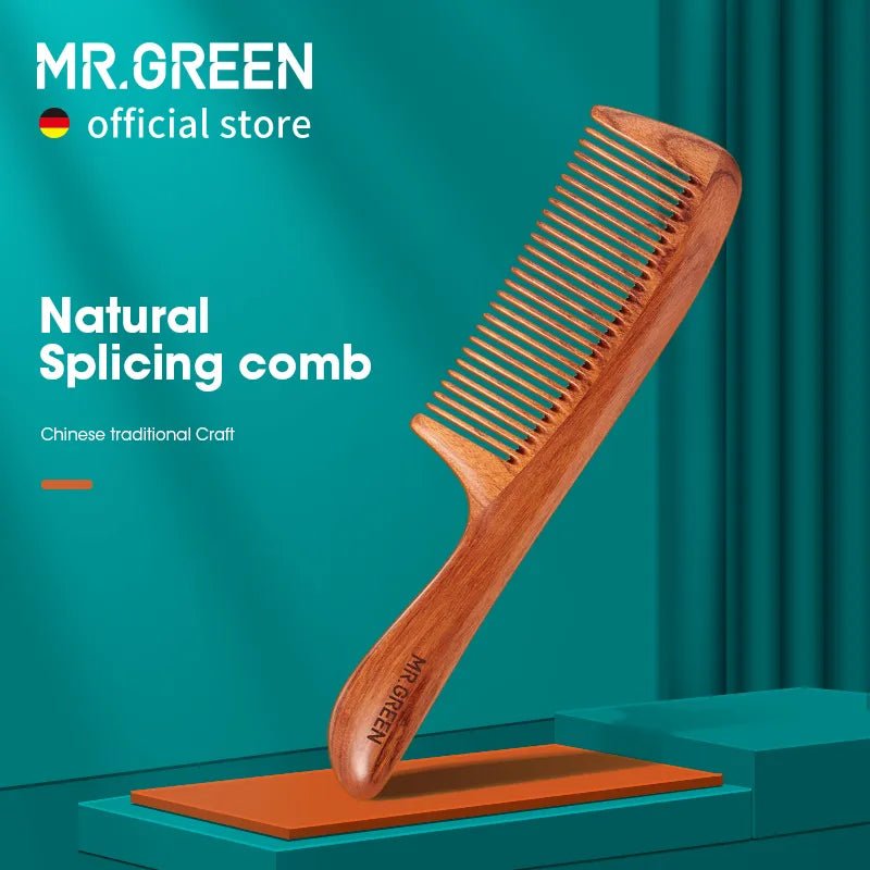 Mr. Green Wooden Hair Comb