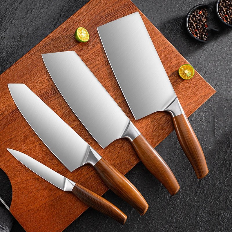 سكاكين تقطيع من الفولاذ المقاوم للصدأ 4 قطع