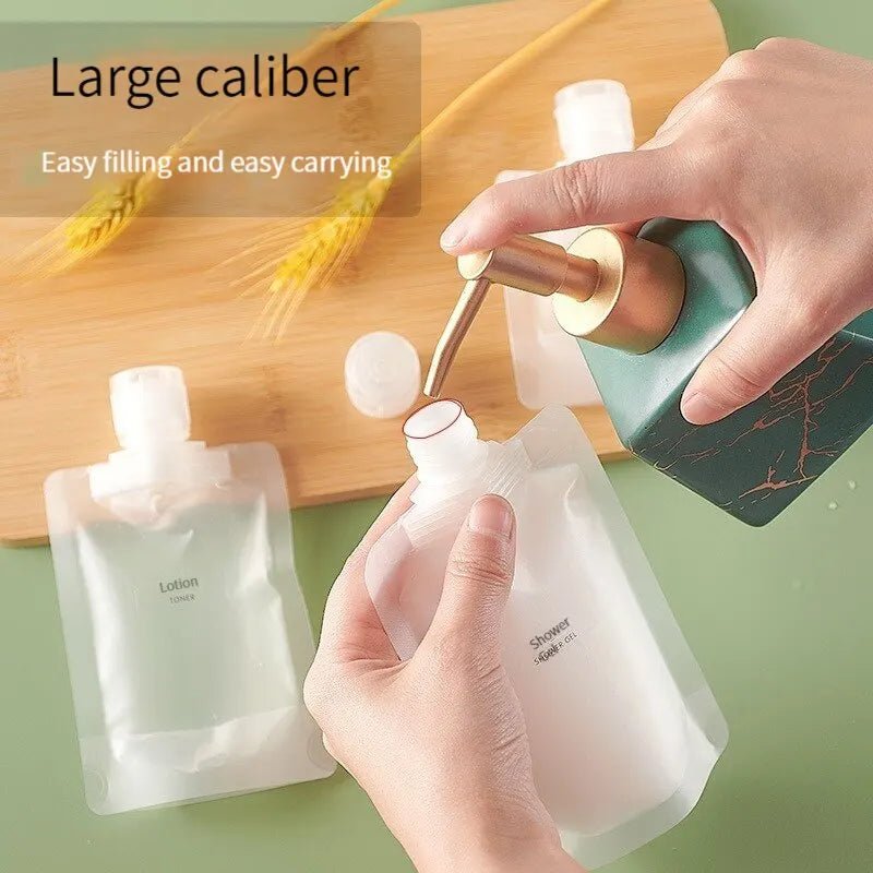 3-piece portable cream pouch pack in different sizes