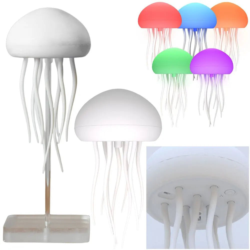 مصباح الليلي بتصميم فريد على شكل قنديل البحر، مع تأثيرات ضوئية RGB ديناميكية