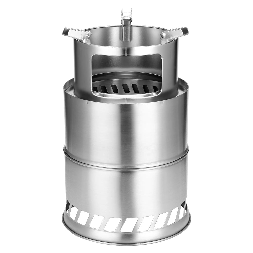 Portable Detachable Wood Stove for Camping and BBQ
