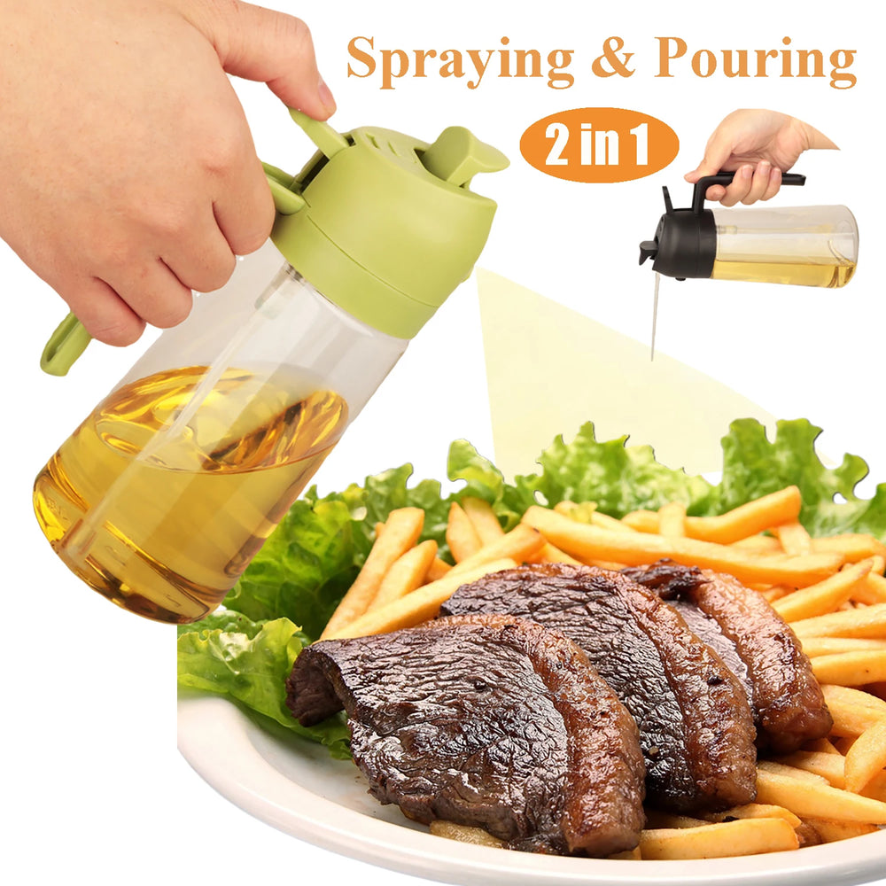 2 in 1 Plastic Oil Sprayer - 500ml
