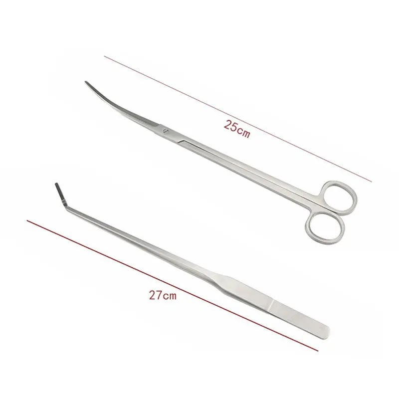 Stainless Steel Fish Scissors and Aquarium Cleaning Tools