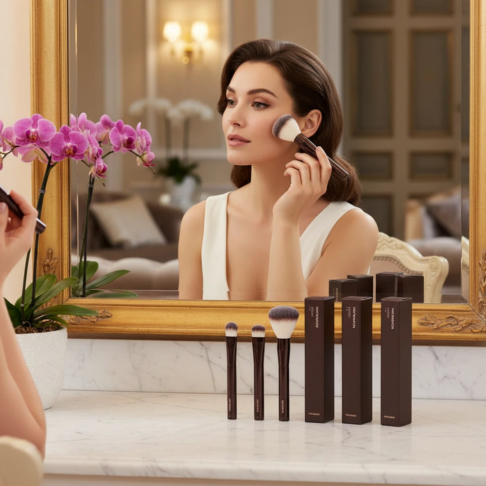 فرش مكياج احترافية بتصميم Hourglass