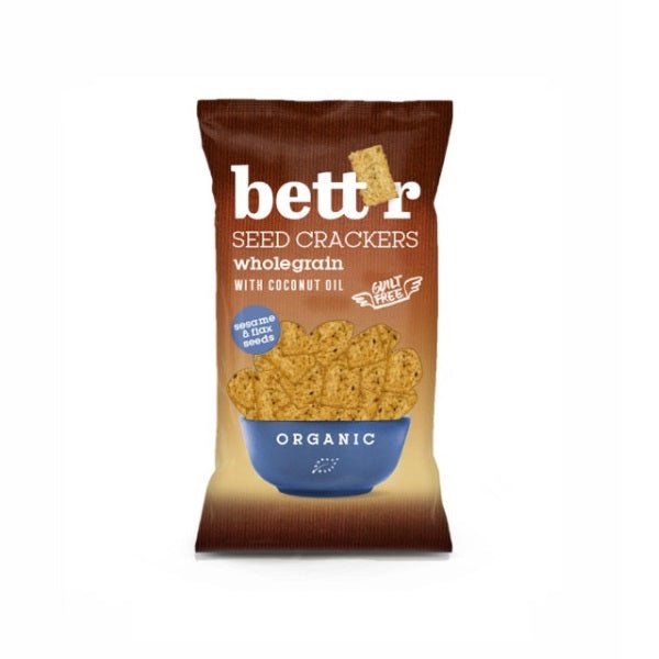 بسكويت مقرمش من الحبوب الكاملة بالبذور وزيت جوز الهند 150 غرام من SO