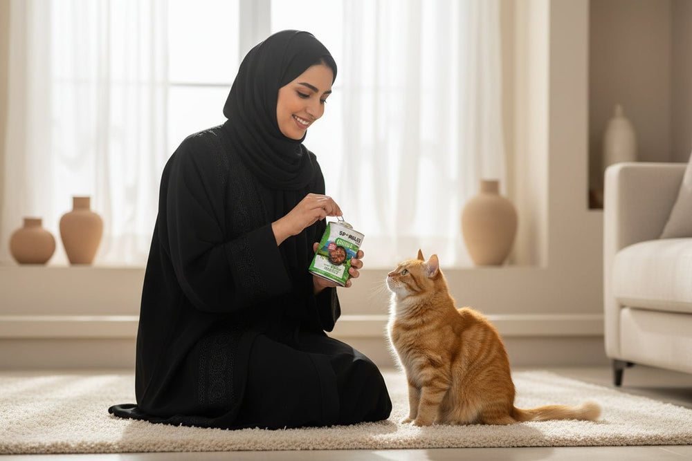 طعام قطط رطب بنكهة اللحم البقري المفروم من سباركلز 400 جرام