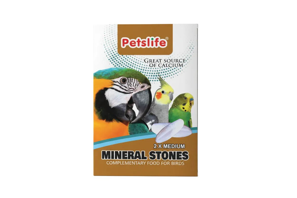 مكعبات الكالسيوم – للطيور 2 قطع متوسطة الحجم Petslife