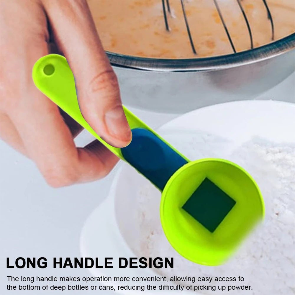 Measuring Spoon + Convertible Funnel (1-5 pcs) for Measuring Protein Powder and Sports Drinks