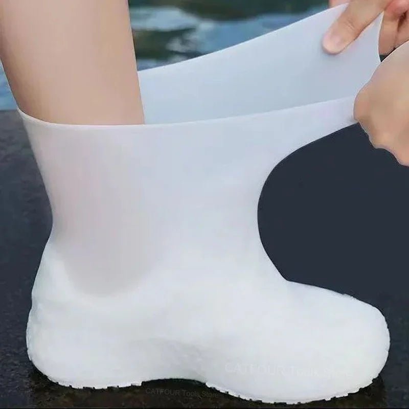 Reusable waterproof shoe covers