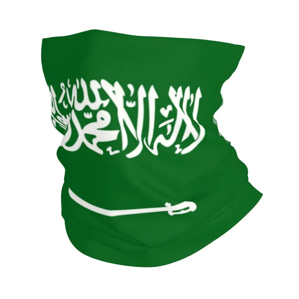 Saudi Arabia Flag Neck Scarf - Sun Protection for Men and Women