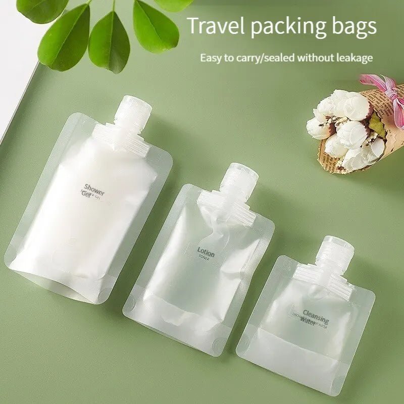 3-piece portable cream pouch pack in different sizes