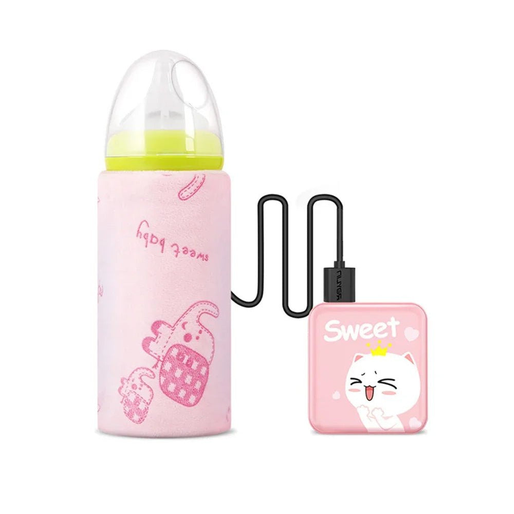 USB Milk Bottle Warmer Bag - Perfect for Travel and Strollers
