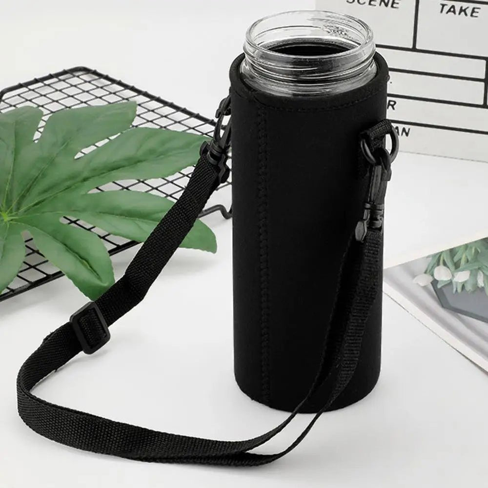 Portable Sports Water Bottle Packing Bag with Storage Strap