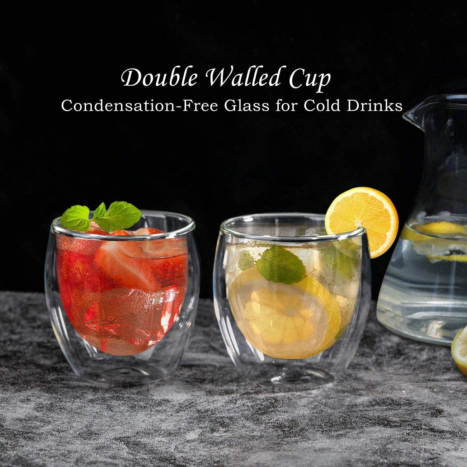 Heat Resistant Double Wall Glass Themal Cup Espresso Coffee Set Beer Mug Tea Keep Hot And Cold Drinkware Insulated Glasses Cups