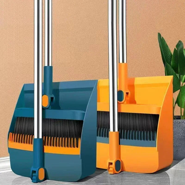 Dual-purpose folding broom 