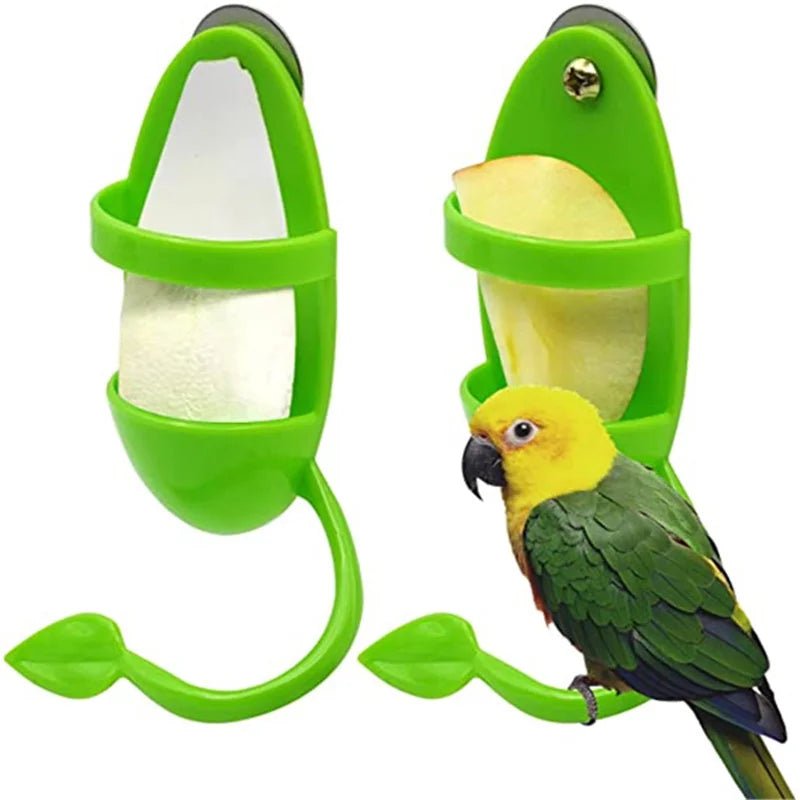 Hanging Parrot Feeder | Fruit and Vegetable Holder and Bird Cage Accessories
