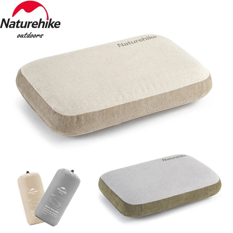 Square Memory Foam Pillow - Comfortable Pillow for Travel and Camping