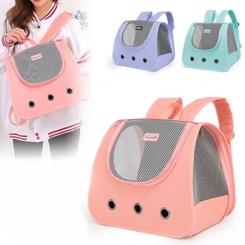 Cat and Pet Carrier Backpack with Adjustable Strap
