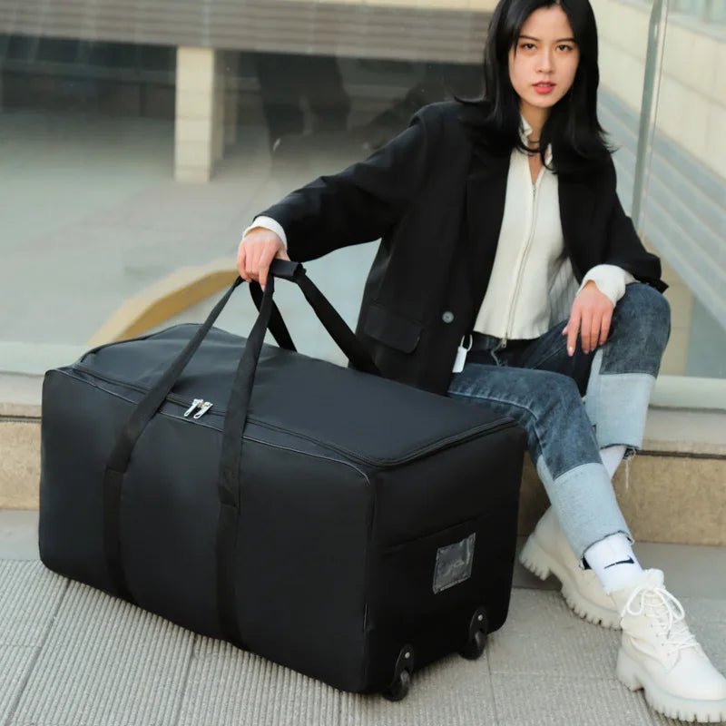 Foldable Travel Bag with Wheels - Large Capacity Bag for Comfortable Travel
