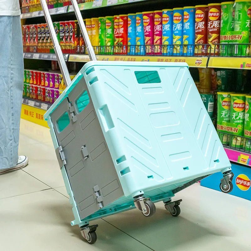 Multifunctional folding shopping cart