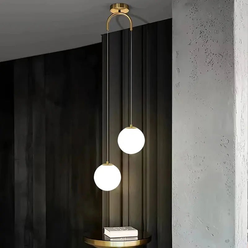 قنديل زجاج LED بتصميم عصري للأسقف  للديكور الداخلي 220 فولت