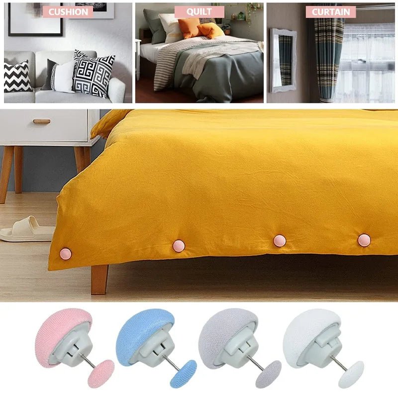 4/8 Pack Non-Slip Mushroom Bed Sheet Clips