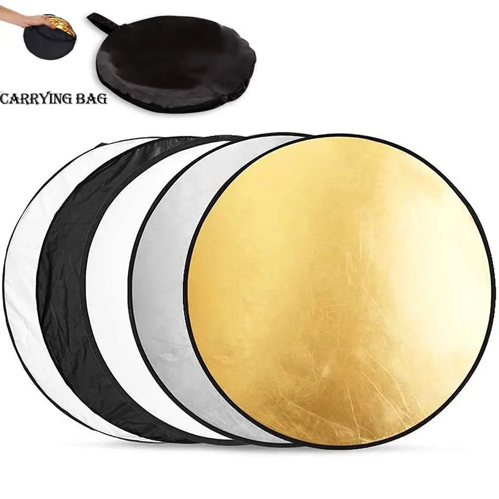 5 in 1 Portable Photo Studio Light Baffle - Collapsible Light Reflector for Outdoor Photographers