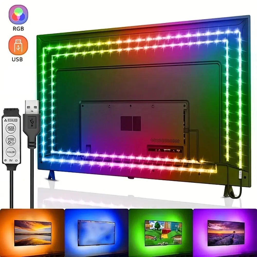 شريط ليد خلفي للتلفزيون RGB