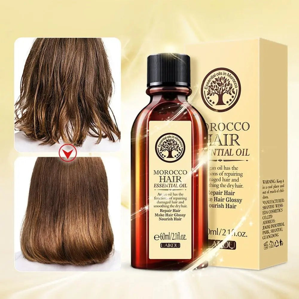 LAIKOU Moroccan Argan Oil Conditioner - Treatment for Frizzy and Split Hair and Repair of Dry and Damaged Hair