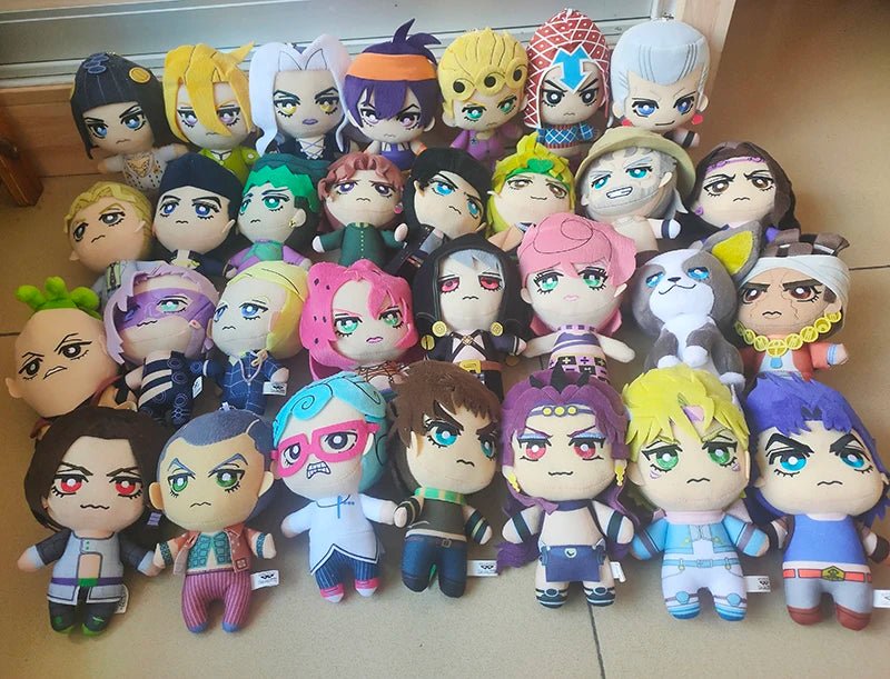 JoJo's Bizarre Adventure Anime Dolls - Stuffed Dolls of Characters from "Golden Wind" such as Buccellati, Abbaccchio, Fuji, Yoshikage Kira, Rohan Kishibe, Josuke Higashikata, and Jotaro Kujo