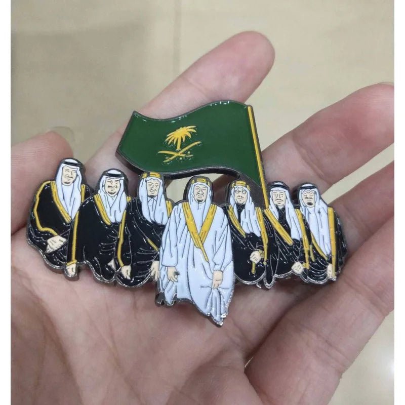Custom Metal Enamel Pins - Saudi Emirati Design