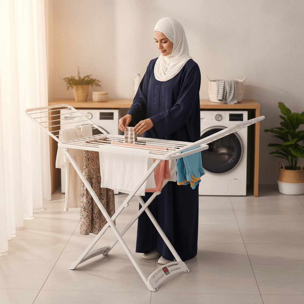 منشر غسيل UNIKA – قوة إيطالية بسعة 20 كجم ومساحة 20 متر