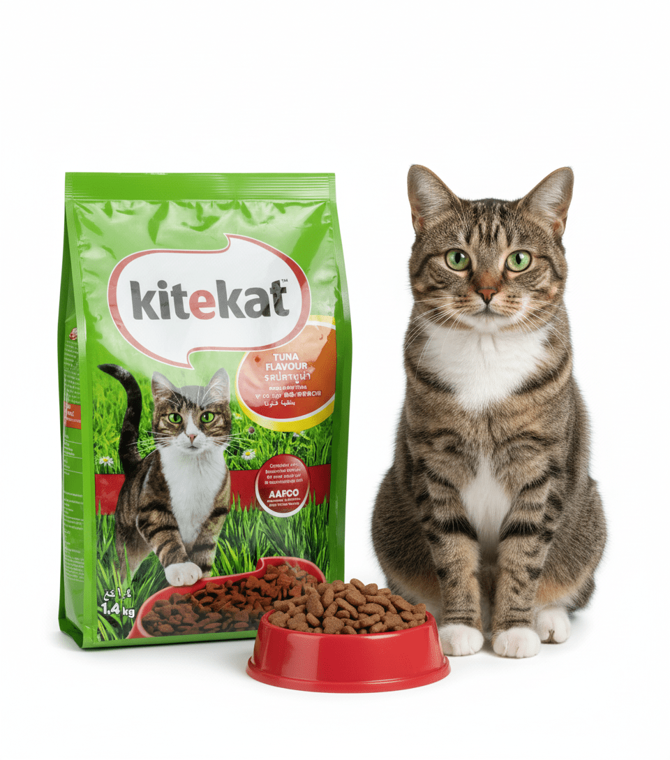 Kitekat - طعام قطط بالغين بنكهة التونة لتغذية متوازنة وصحة مثالية