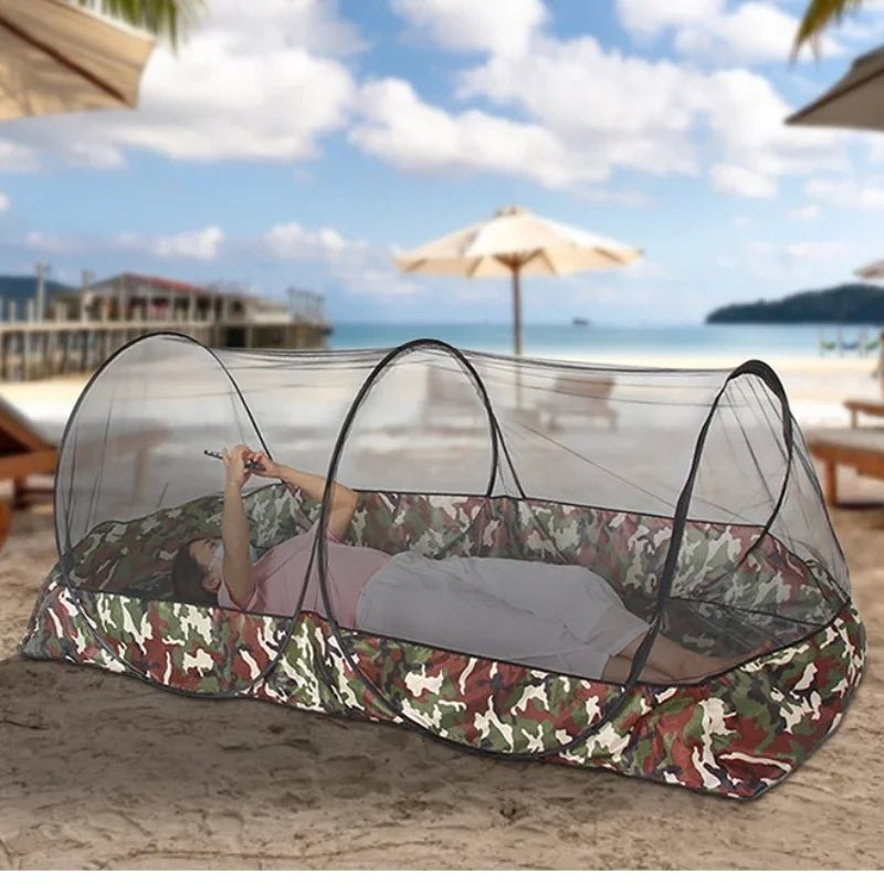 Automatic opening mosquito net tent for camping