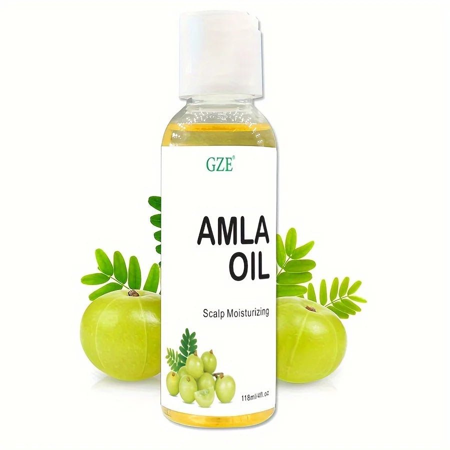 Amla oil for treating shiny, moisture-depleted hair