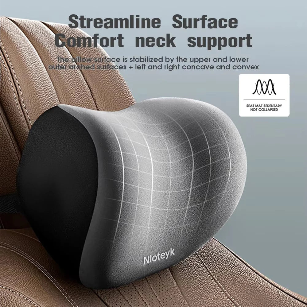 Memory Foam Car Neck and Back Pillow