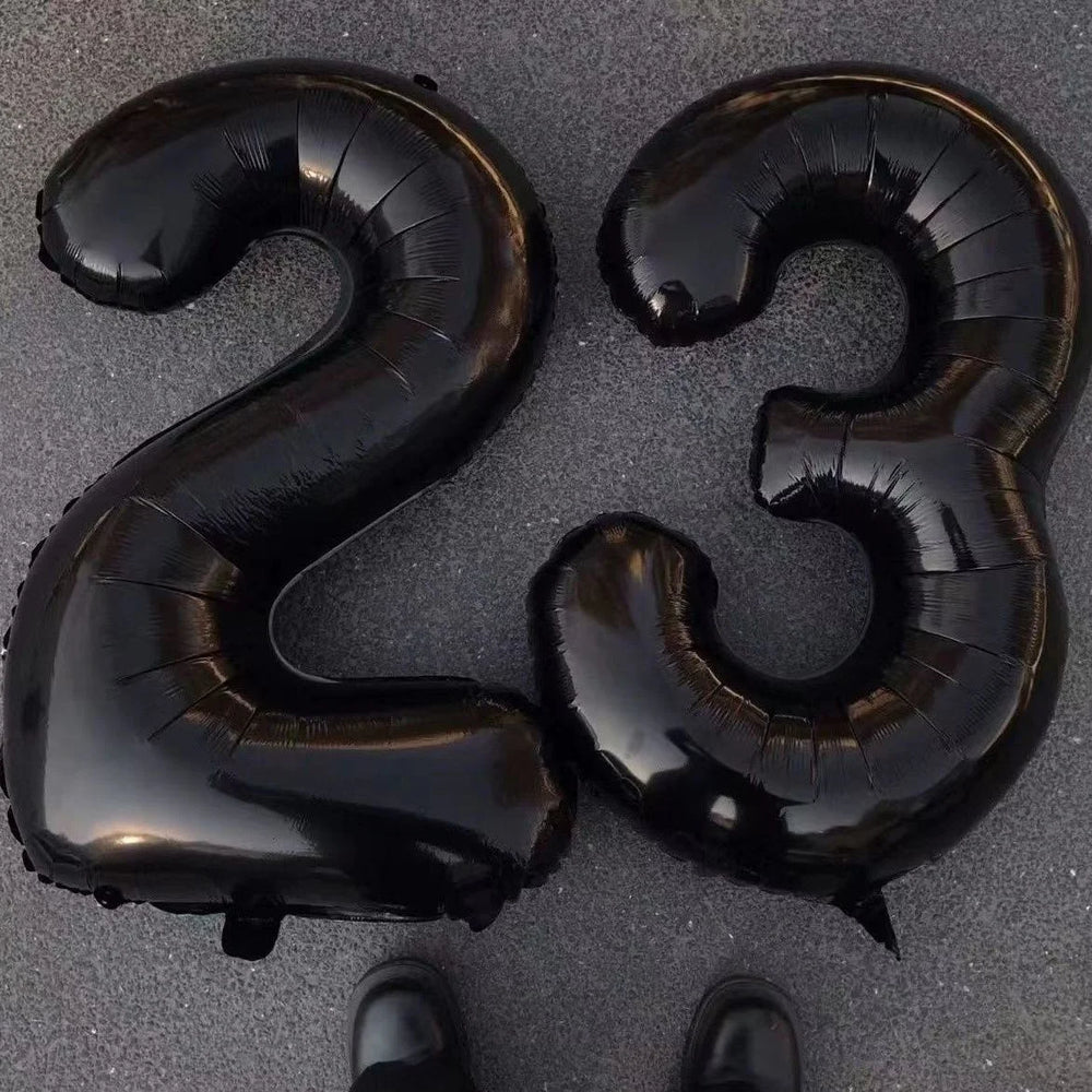 Black digital helium balloons for all occasions