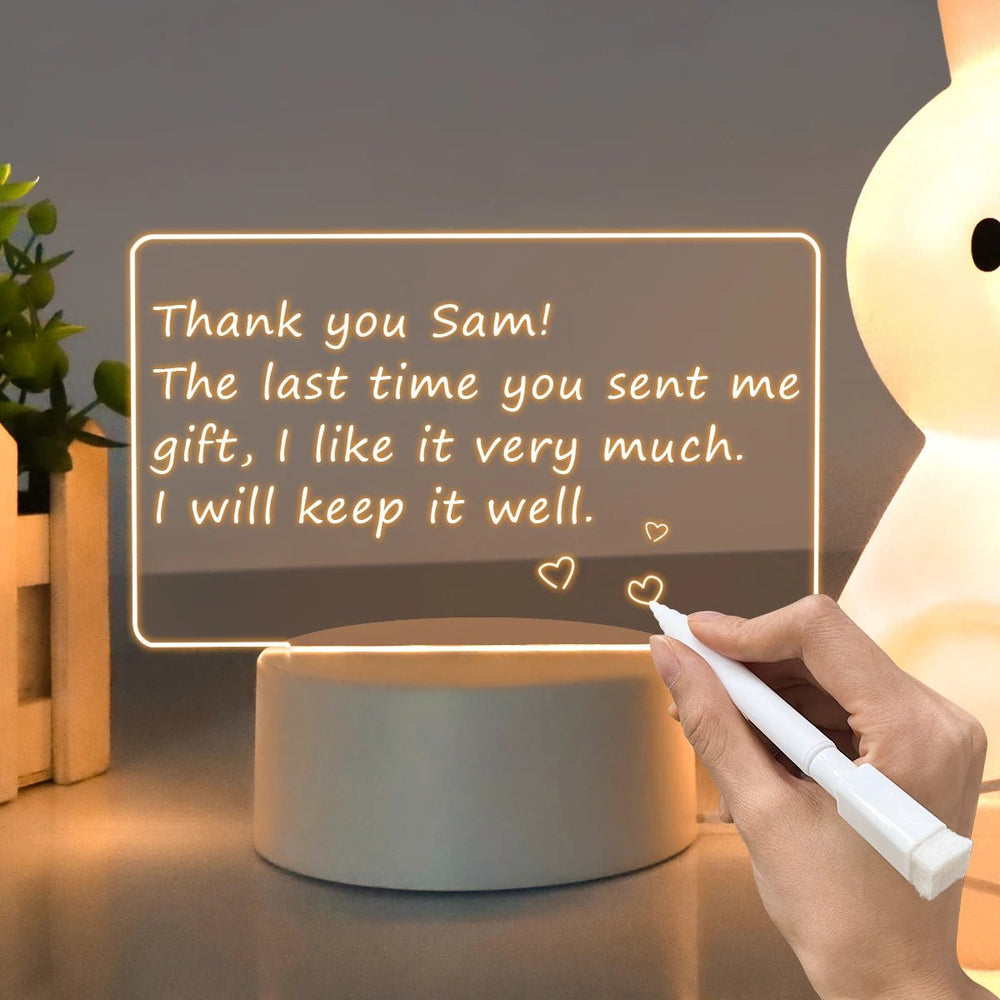 USB Message Board with Night Light - Creative Gift 