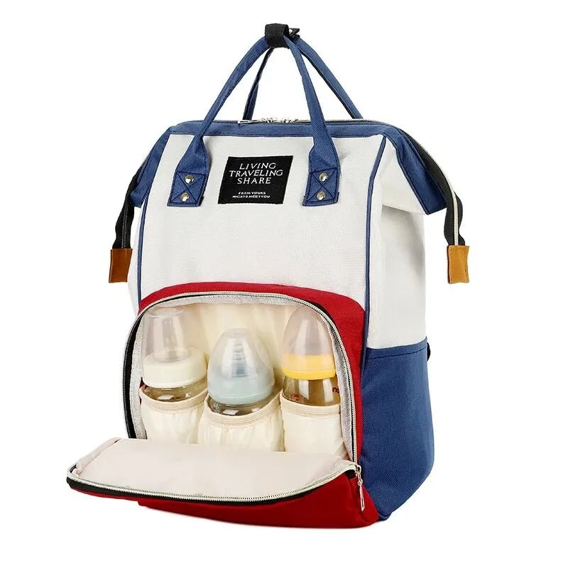 Multifunctional Oxford Mommy Backpack - Large Capacity Wear-Resistant Insulated Travel Bag