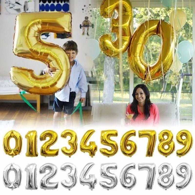 Gold and silver helium balloon for party decoration