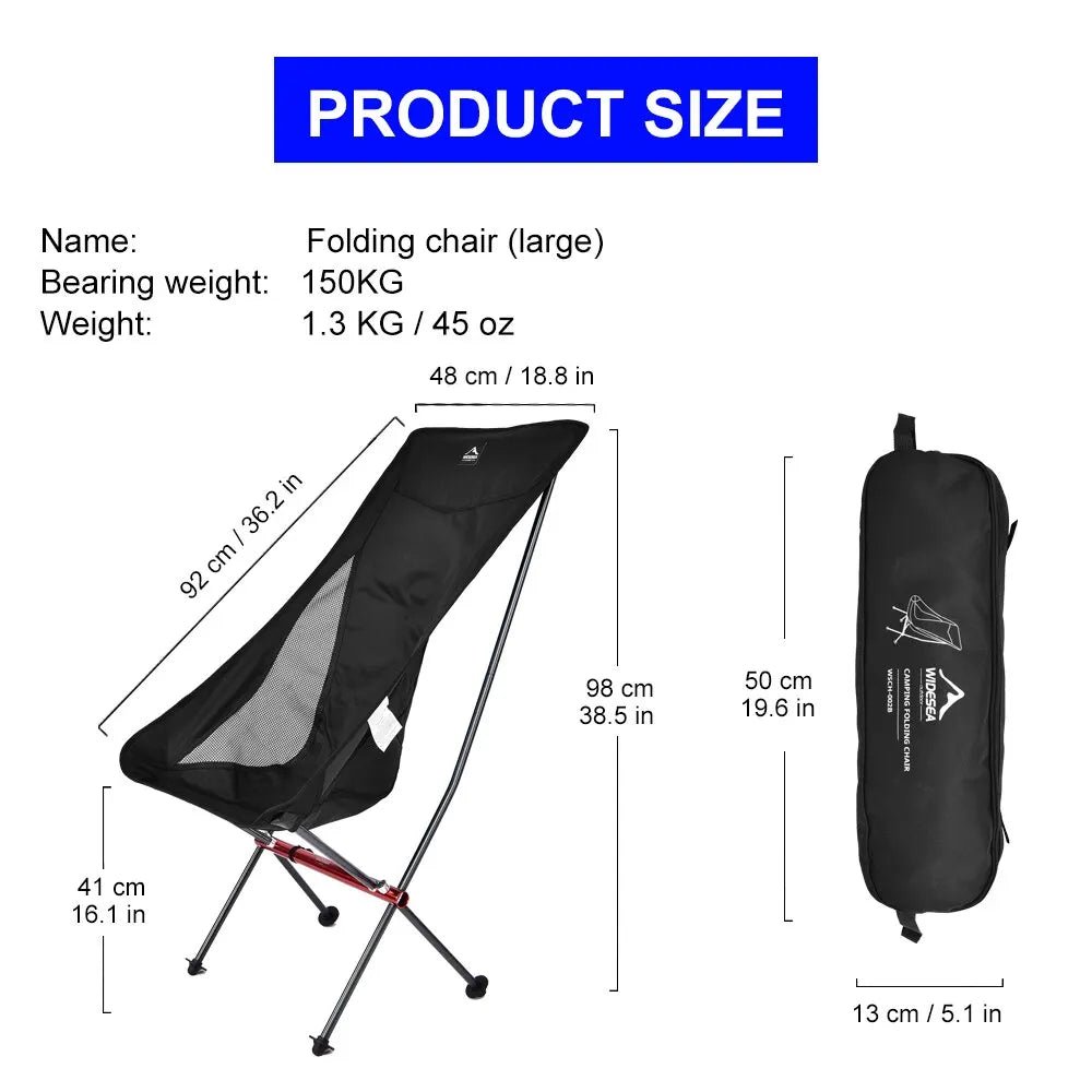 Folding mesh camping chair