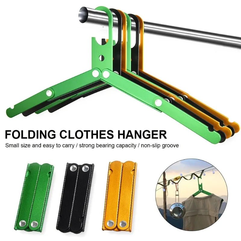 Foldable Aluminum Clothes Hangers | Lightweight and Non-Slip