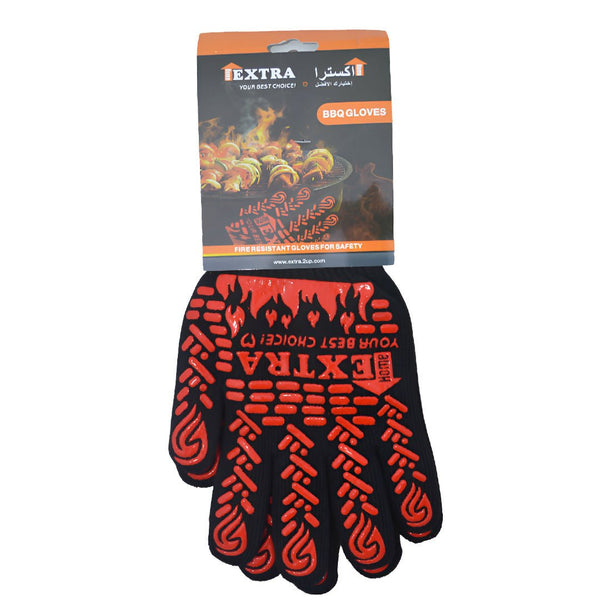 زوج قفازات شواء مقاومة للحرارة