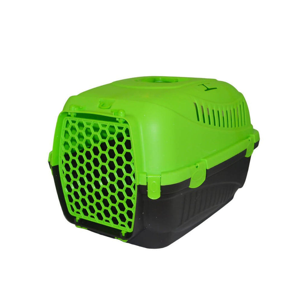 Plastic cat and dog transport cage 