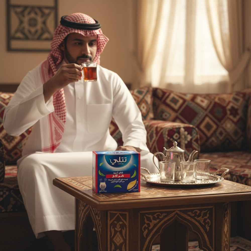 شاي تتلي الأسود مركز 100 كيس 220 جم