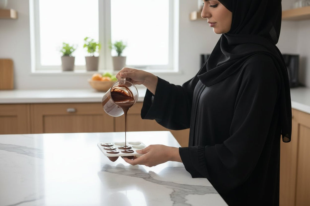 قالب شوكولاتة بلاستيك على شكل قلب 21 تجويف